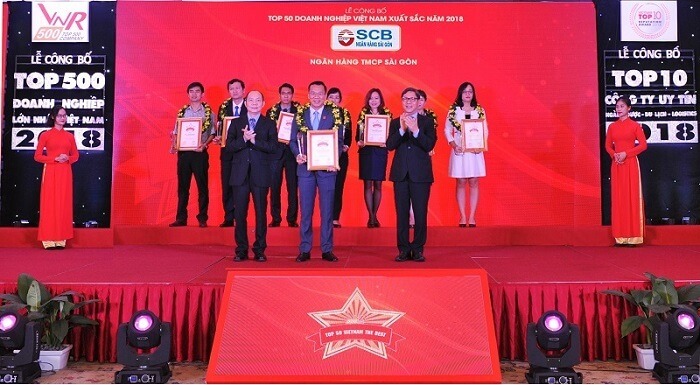SCB nằm trong top 50 doanh nghiệp Việt Nam xuất sắc